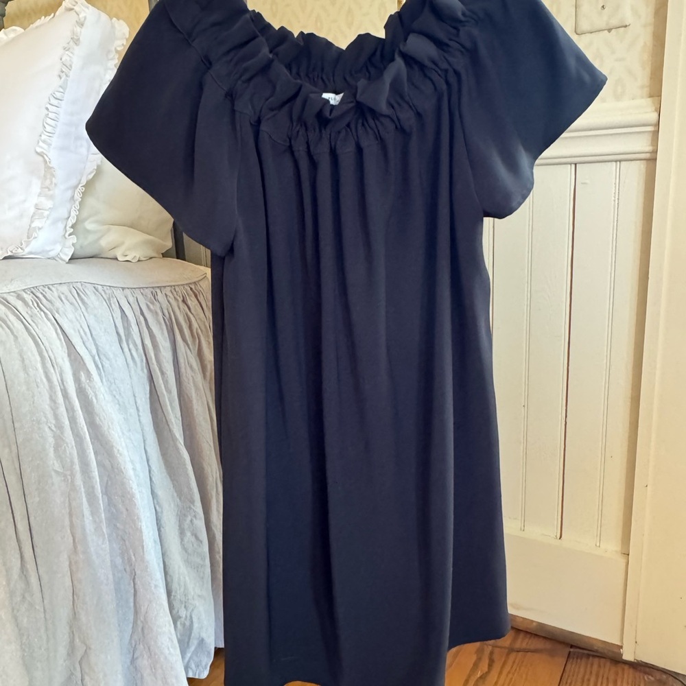 Elegant Black Ruffle Dress